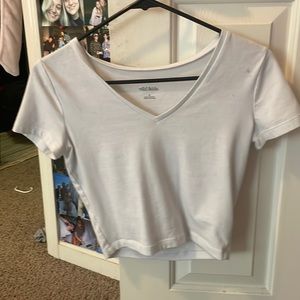 White Cropped Tee from Target